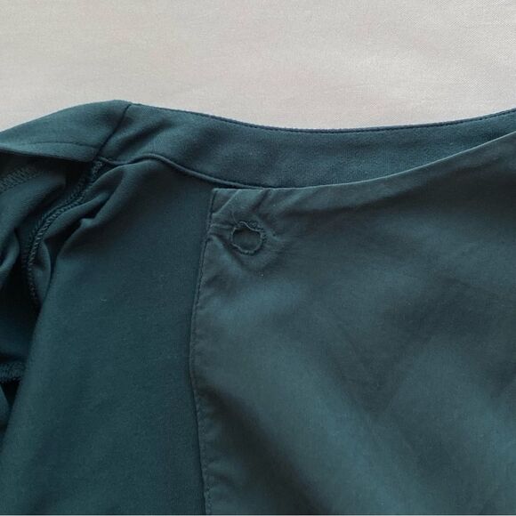 🚨FINAL OFFER Under Armour Dark Teal StudioLux Fitted Moto Jacket Size Medium - Picture 11 of 14